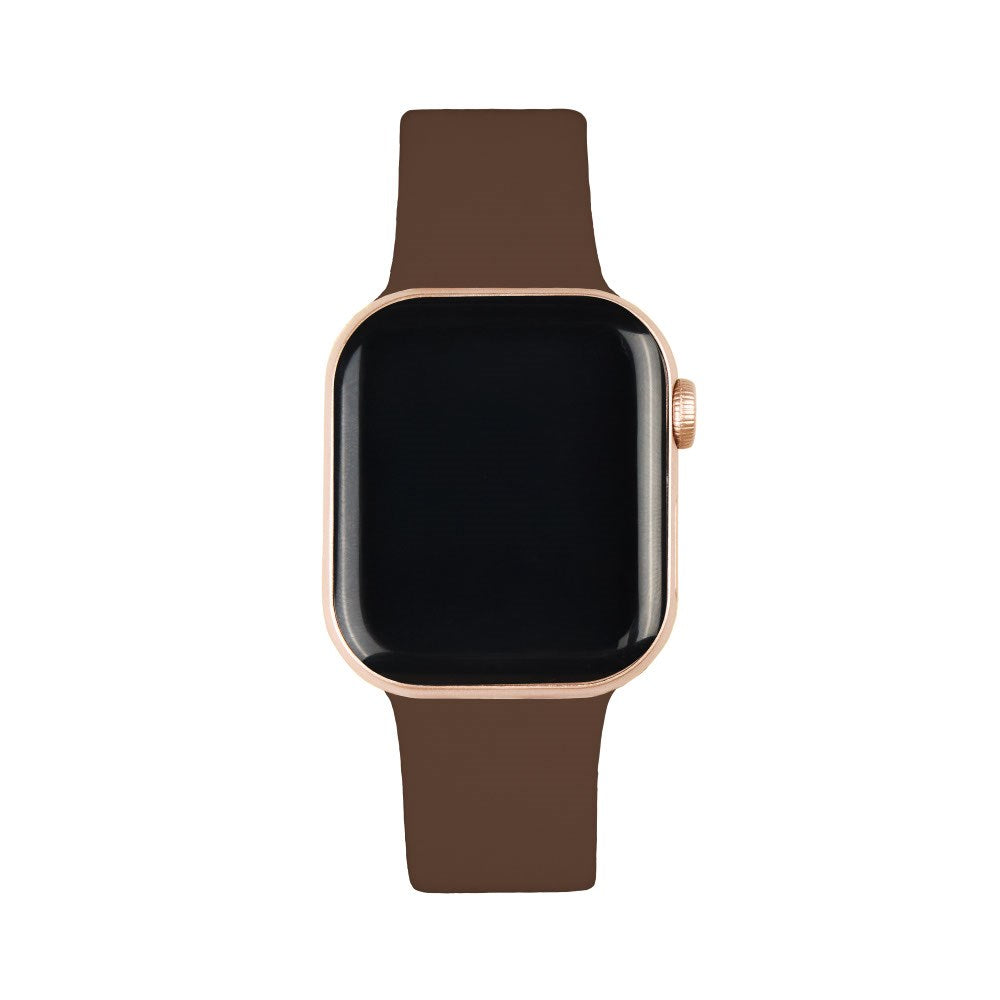 Apple Watch (38/40/SE/41/42mm) iDeal of Sweden Silicone Watch Strap - Size S/M - Mocha Mousse