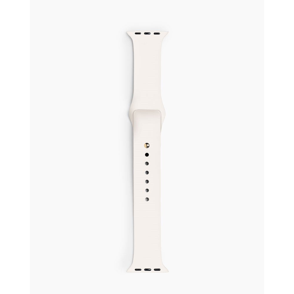 Apple Watch (42/44/SE/45/46/49mm) iDeal of Sweden Silicone Watch Strap - Size M/L - Cloud Dancer