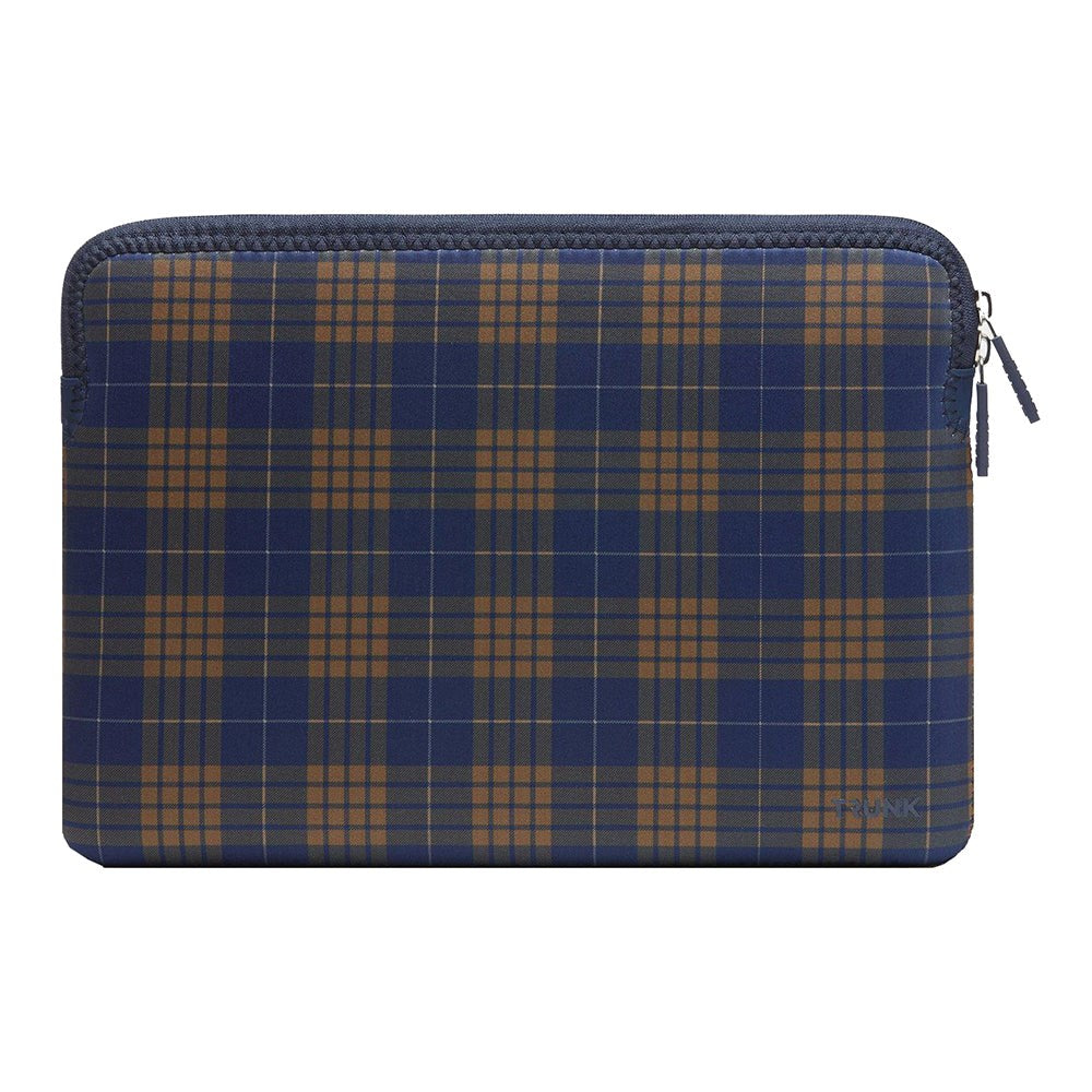 Trunk Neoprene Sleeve for Laptop 13" (30.5 x 22 x 2 cm) - Navy Tartan