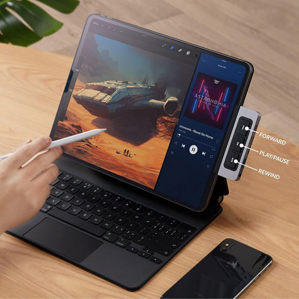 Hyperdrive USB-C Media iPad Adapter 6-in-1 - Grey