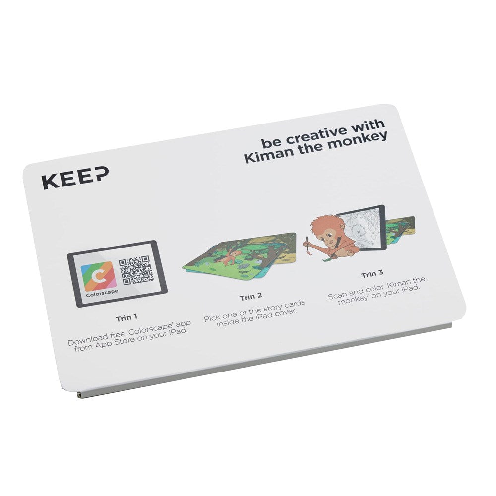 Trunk iPad 10.2" (2021 / 2020 / 2019) / Air (2019) Flip Case with Monkey Design - Green