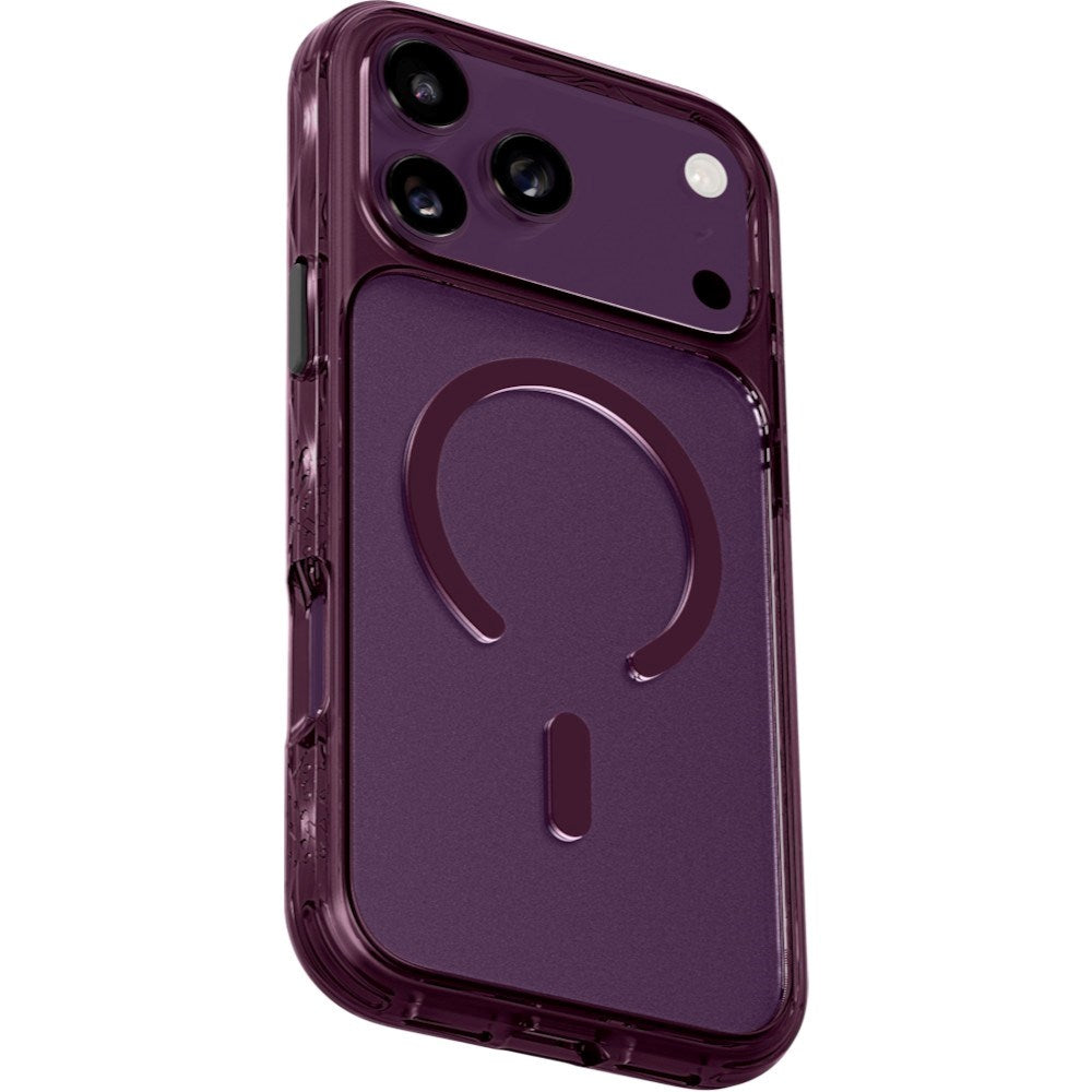 iPhone 18 Pro / 17 Pro LAUT CRYSTAL MATTER X Case - MagSafe Compatible - Purple / Transparent