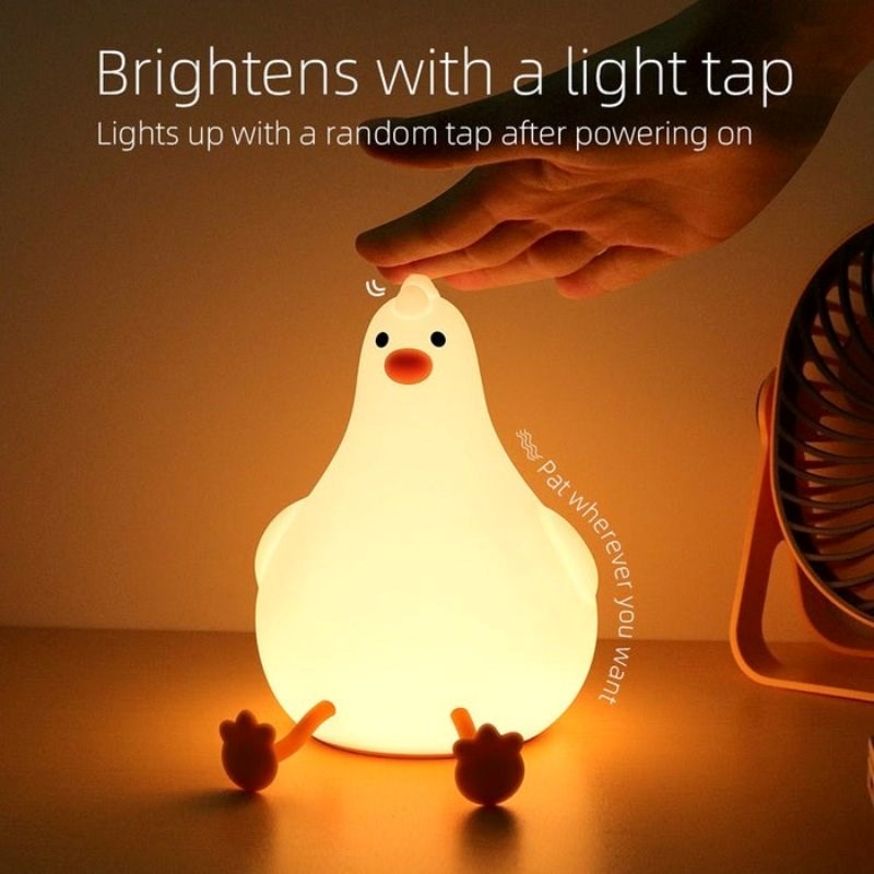 Lippa Silicone Night Light with Timer - Chicken