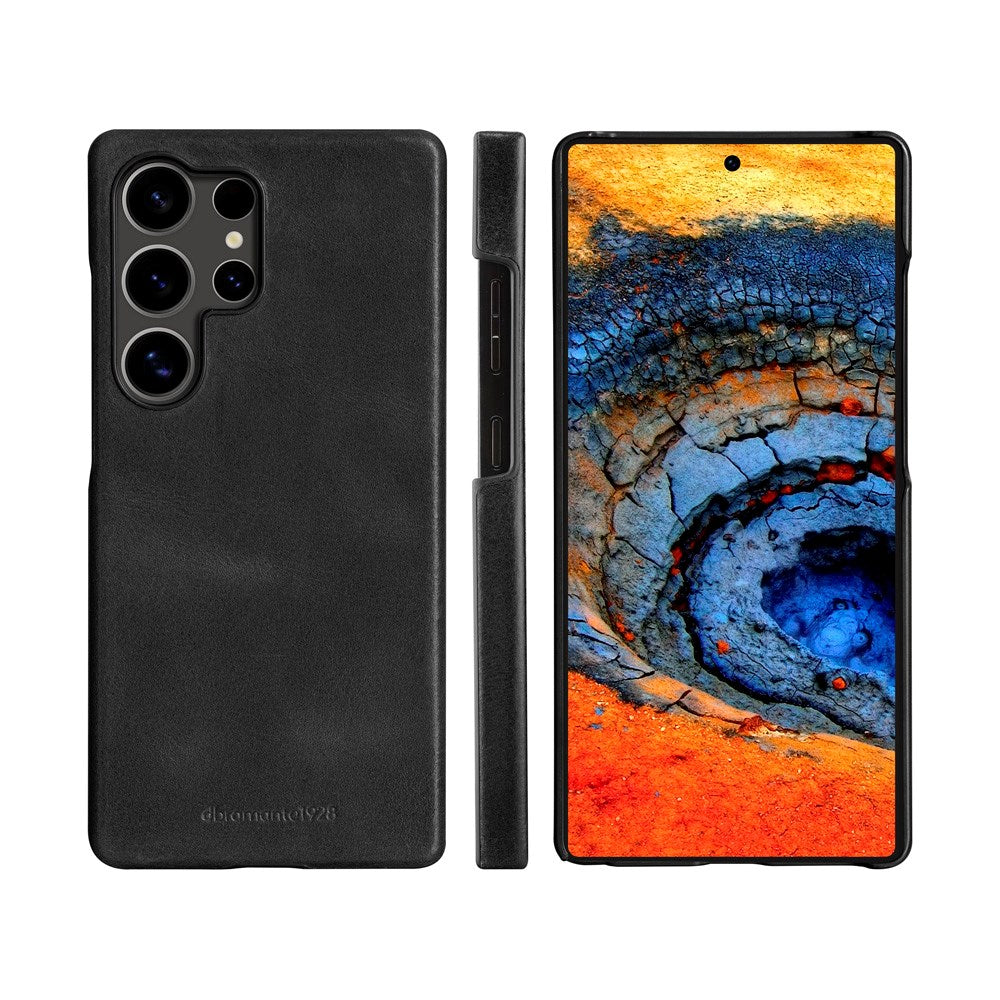 Samsung Galaxy S25 Ultra - dbramante1928 Lynge Genuine Leather 2-in-1 Flip Case - Black