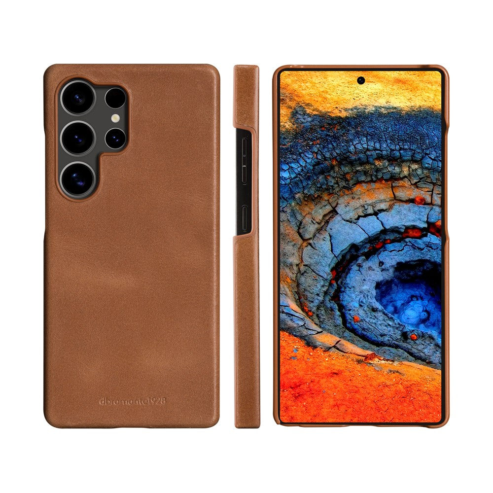 Samsung Galaxy S25 Ultra - dbramante1928 Lynge Genuine Leather 2-in-1 Flip Case - Tan