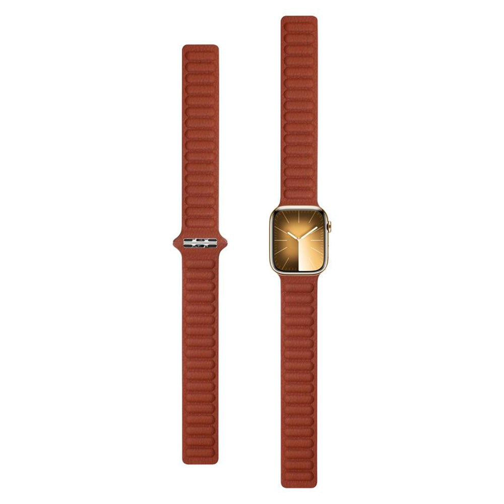Lippa Apple Watch (42/44/SE/45/46/49mm) Magnetic Leather Strap - Brown