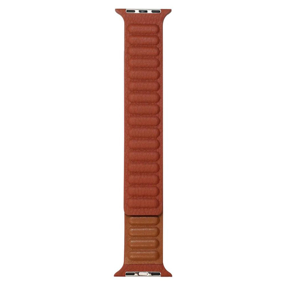 Lippa Apple Watch (42/44/SE/45/46/49mm) Magnetic Leather Strap - Brown