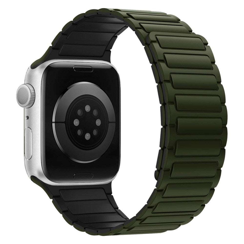 Apple Watch (38/40/41/42 mm) Lippa Magnetic Silicone Strap - Dark Green