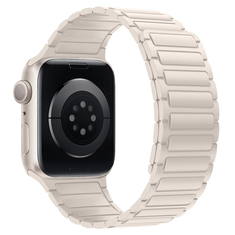 Apple Watch (42/44/45/46/49 mm) Lippa Magnetic Silicone Strap - White