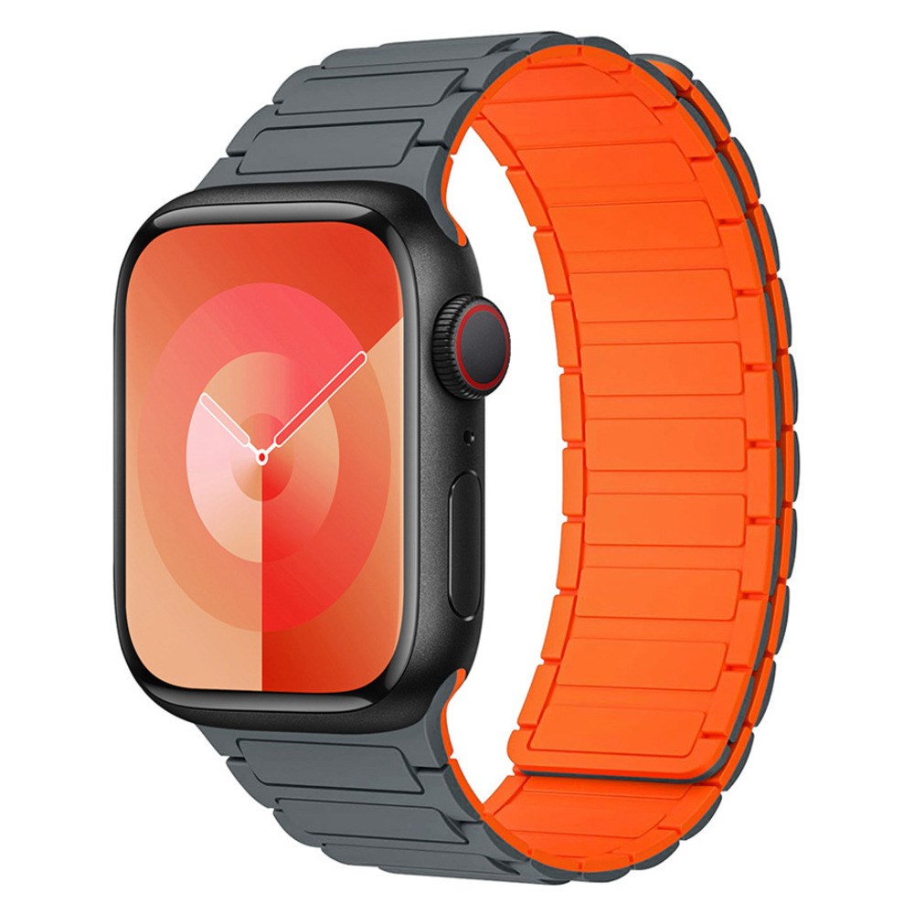 Apple Watch (42/44/45/46/49 mm) Lippa Magnetic Silicone Strap - Grey