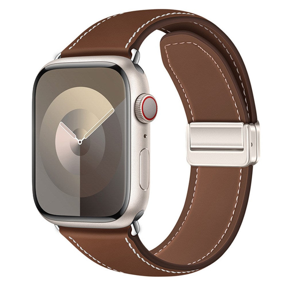 Apple Watch (38/40/41/42 mm) Lippa Magnetic Artificial Leather Strap - Brown