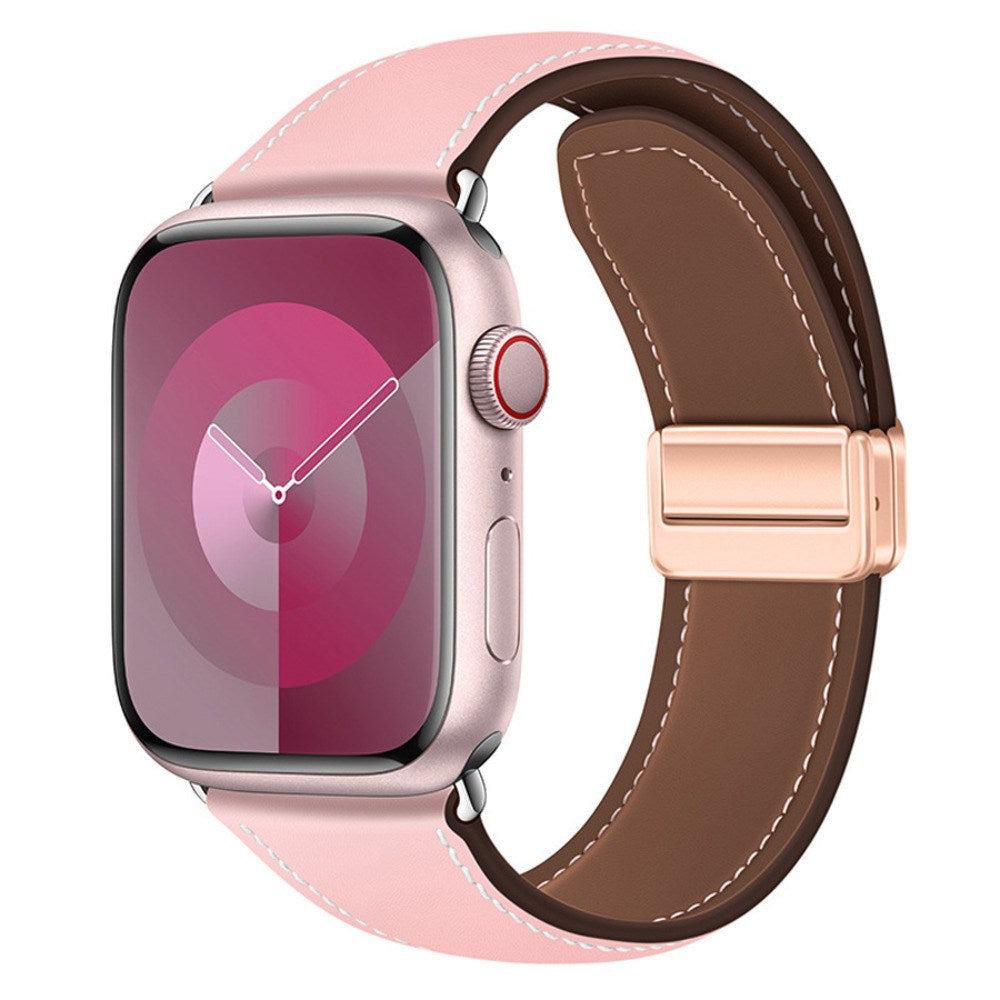 Apple Watch (38/40/41/42 mm) Lippa Magnetic Artificial Leather Strap - Pink