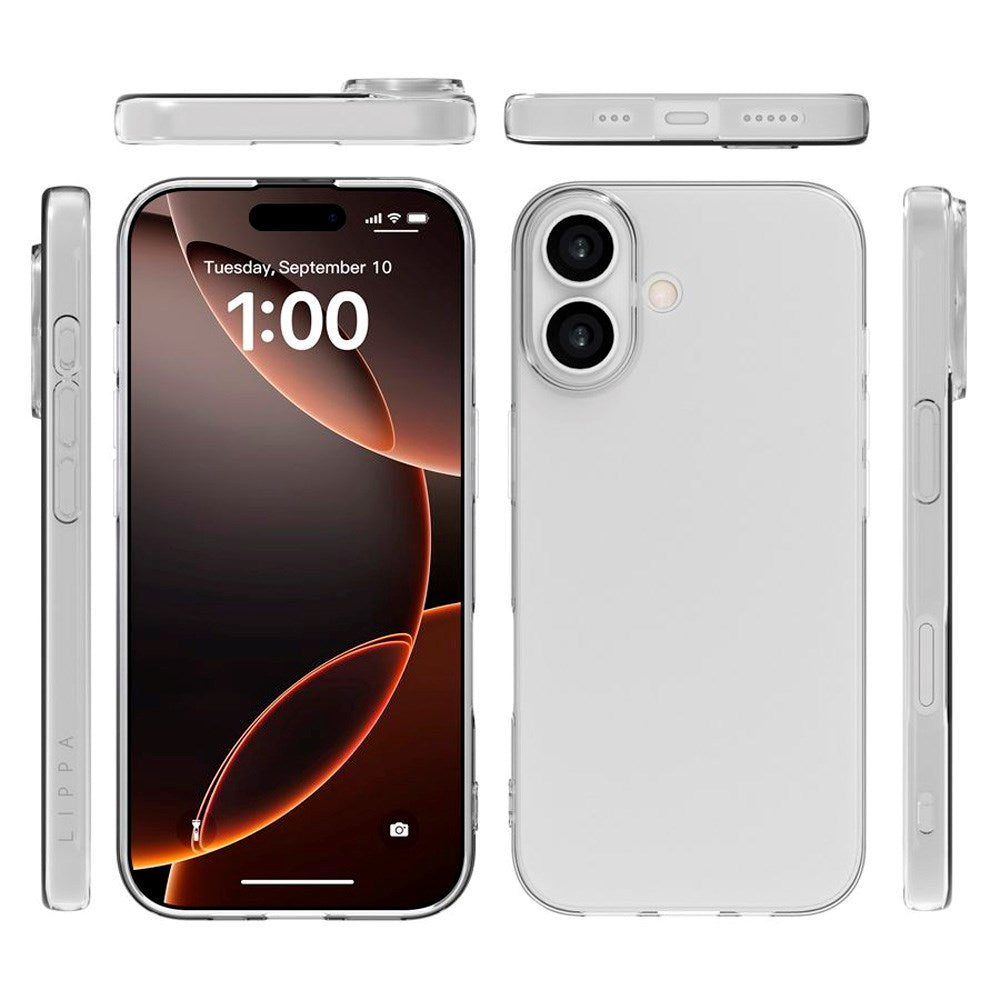 iPhone 17 Lippa Slim Flexible Plastic Case - Transparent