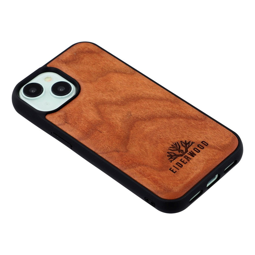 EIDERWOOD iPhone 14 / 13 Magnetic Wood Case - MagSafe Compatible - Cherry Wood