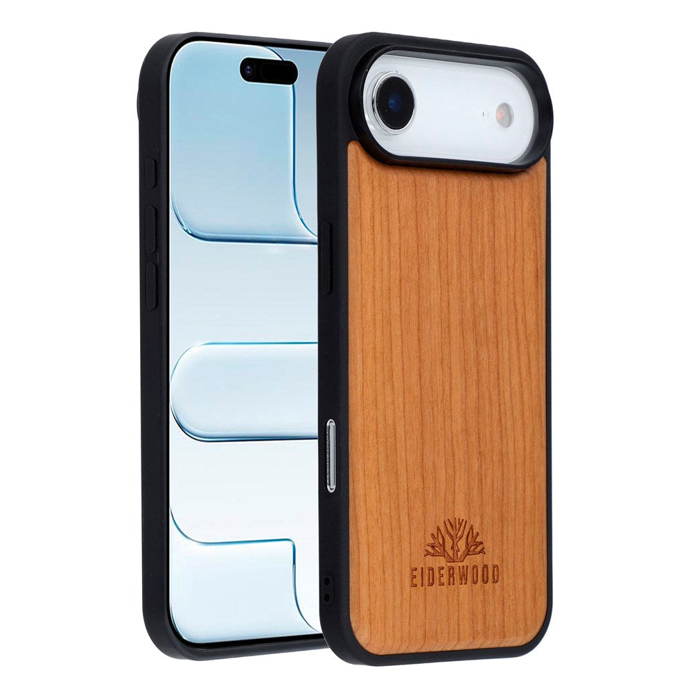 EIDERWOOD iPhone Air Magnetic Wood Case - MagSafe Compatible - Cherry Wood
