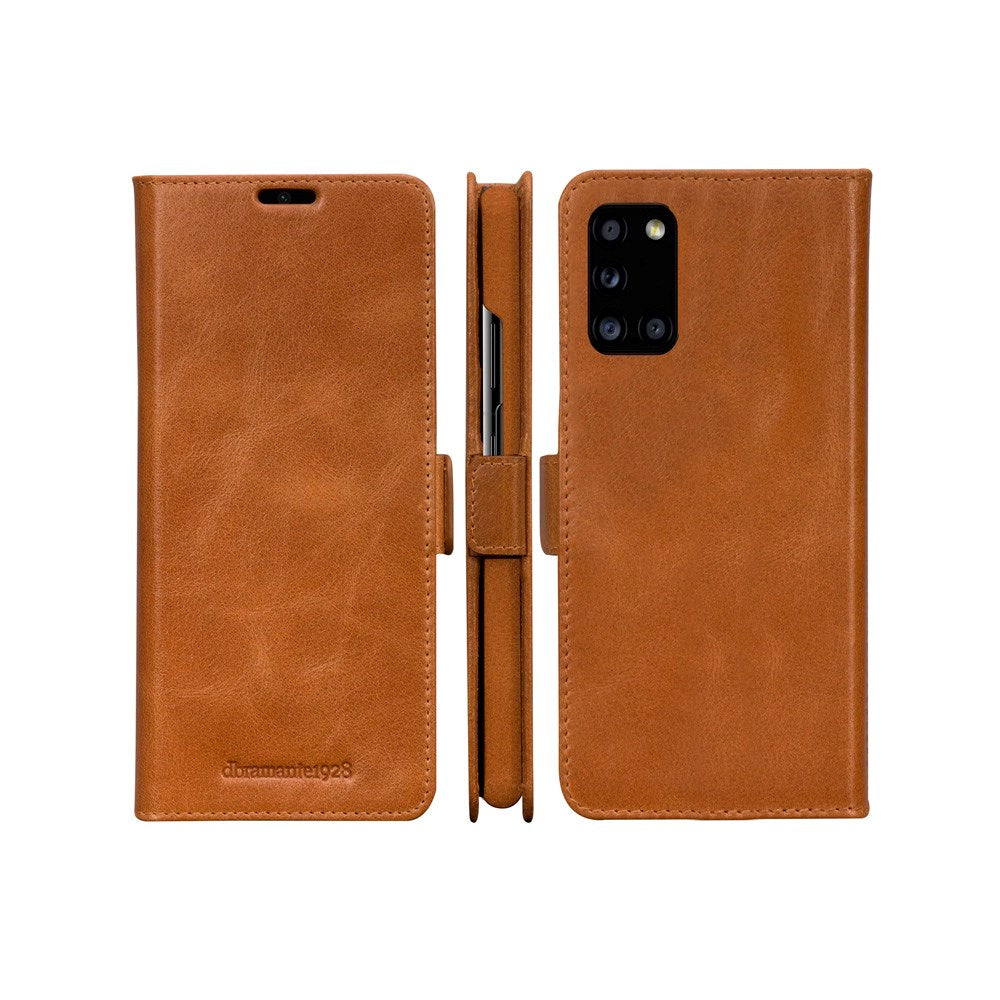 Samsung Galaxy A52s (5G) / A52 (4G / 5G) dbramante1928 Lynge 2-in-1 Genuine Leather Flip Case - Tan