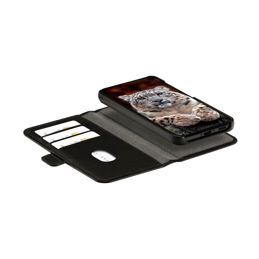Samsung Galaxy S24 FE dbramante1928 Lynge 2-in-1 Genuine Leather Flip Case - Black