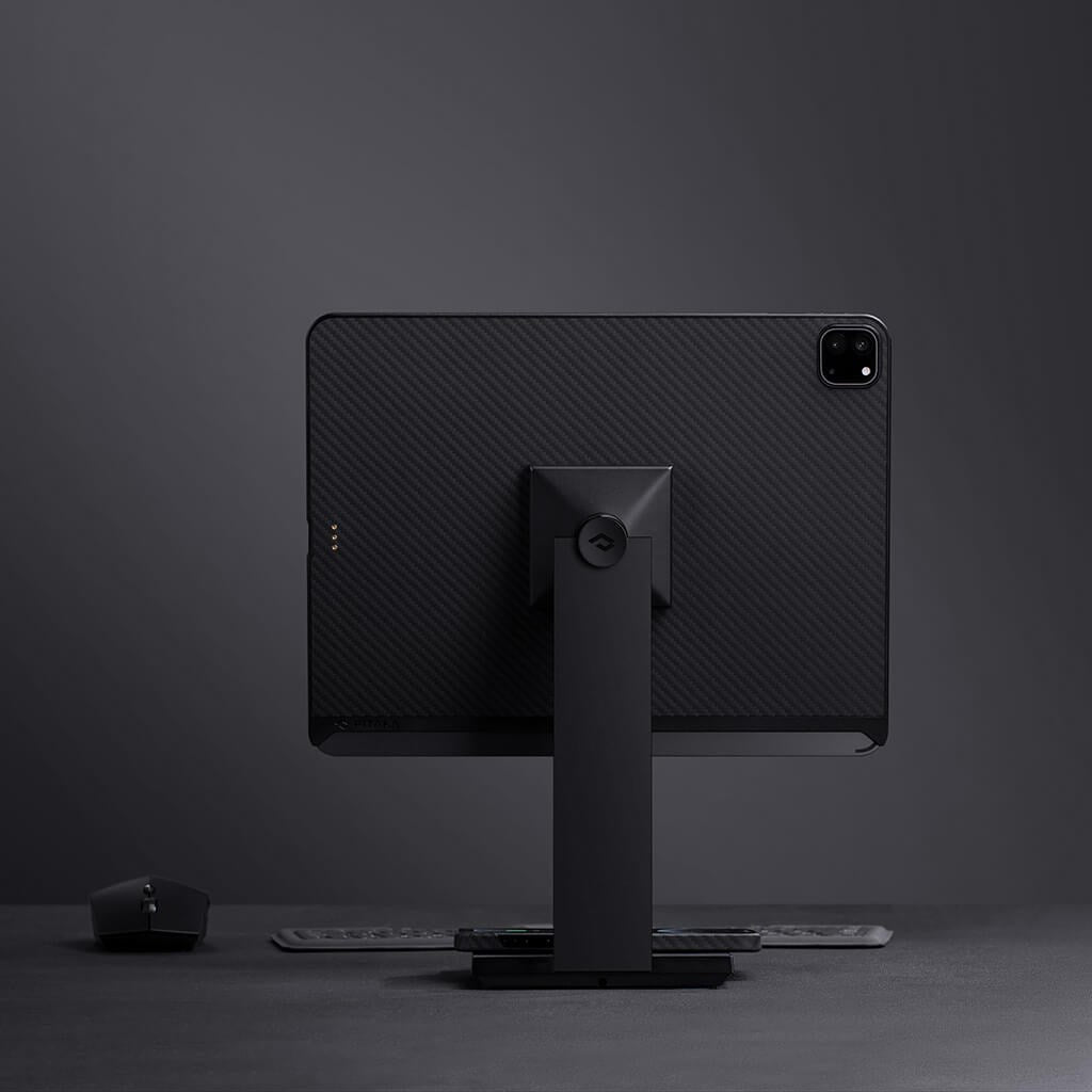 iPad Pro 12.9" (2022/2021/2020) Pitaka MagEZ Case 2 Magnetic Case - Black Carbon