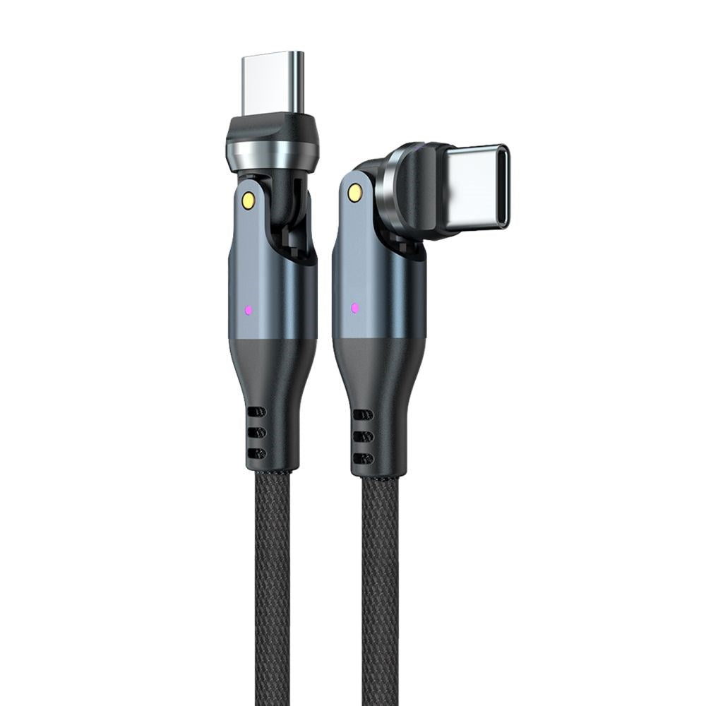 Mobile Origin 240W USB-C to USB-C Cable with 540° Rotating Joint - 1m - Grey
