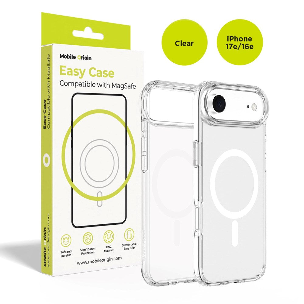 iPhone 17e / 16e Mobile Origin Hybrid Case - MagSafe Compatible - Transparent