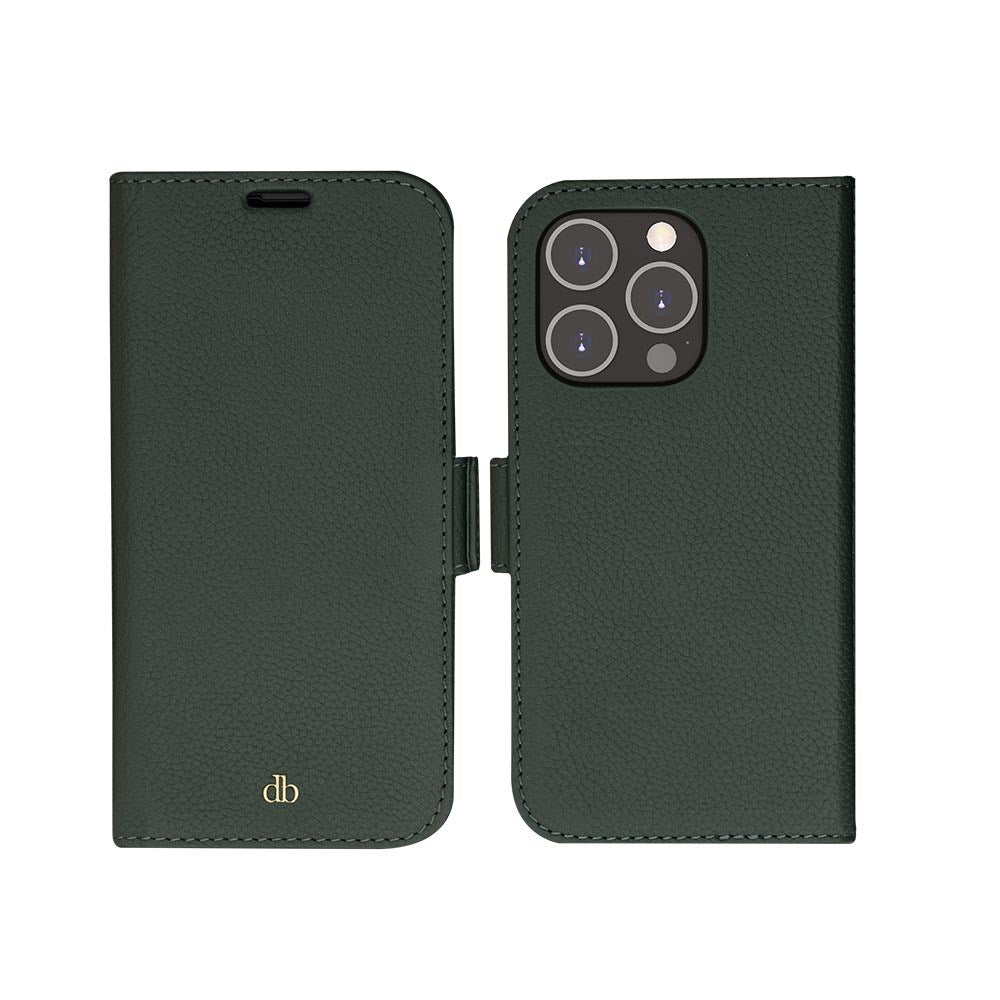 Dbramante1928 iPhone 14 Pro New York 2-in-1 Leather Flip Case - Green