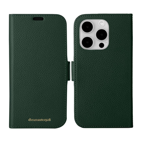 Dbramante1928 iPhone 15 Pro New York 2-in-1 Leather Flip Case - Green