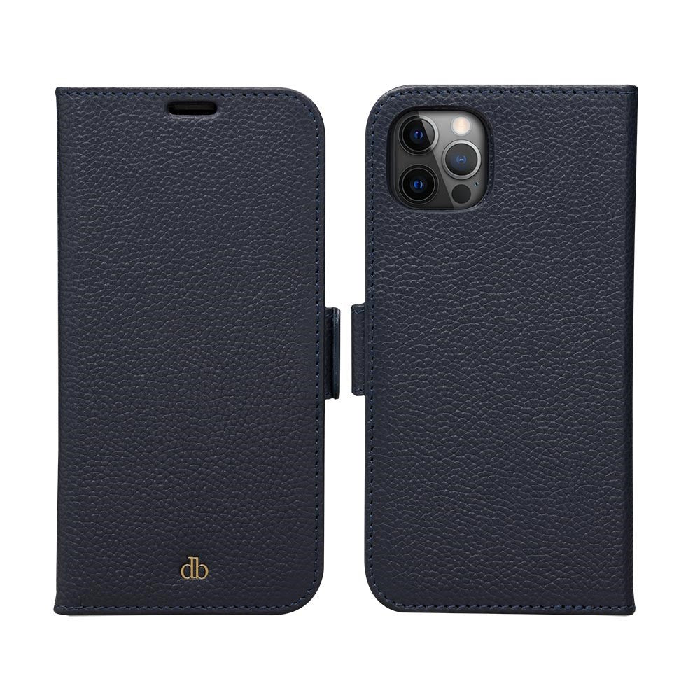 Dbramante1928 iPhone 12/12 Pro New York 2-in-1 Leather Flip Case - Dark Blue