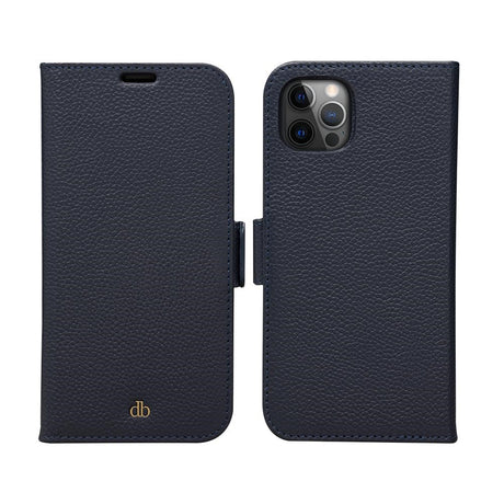 Dbramante1928 iPhone 12/12 Pro New York 2-in-1 Leather Flip Case - Dark Blue