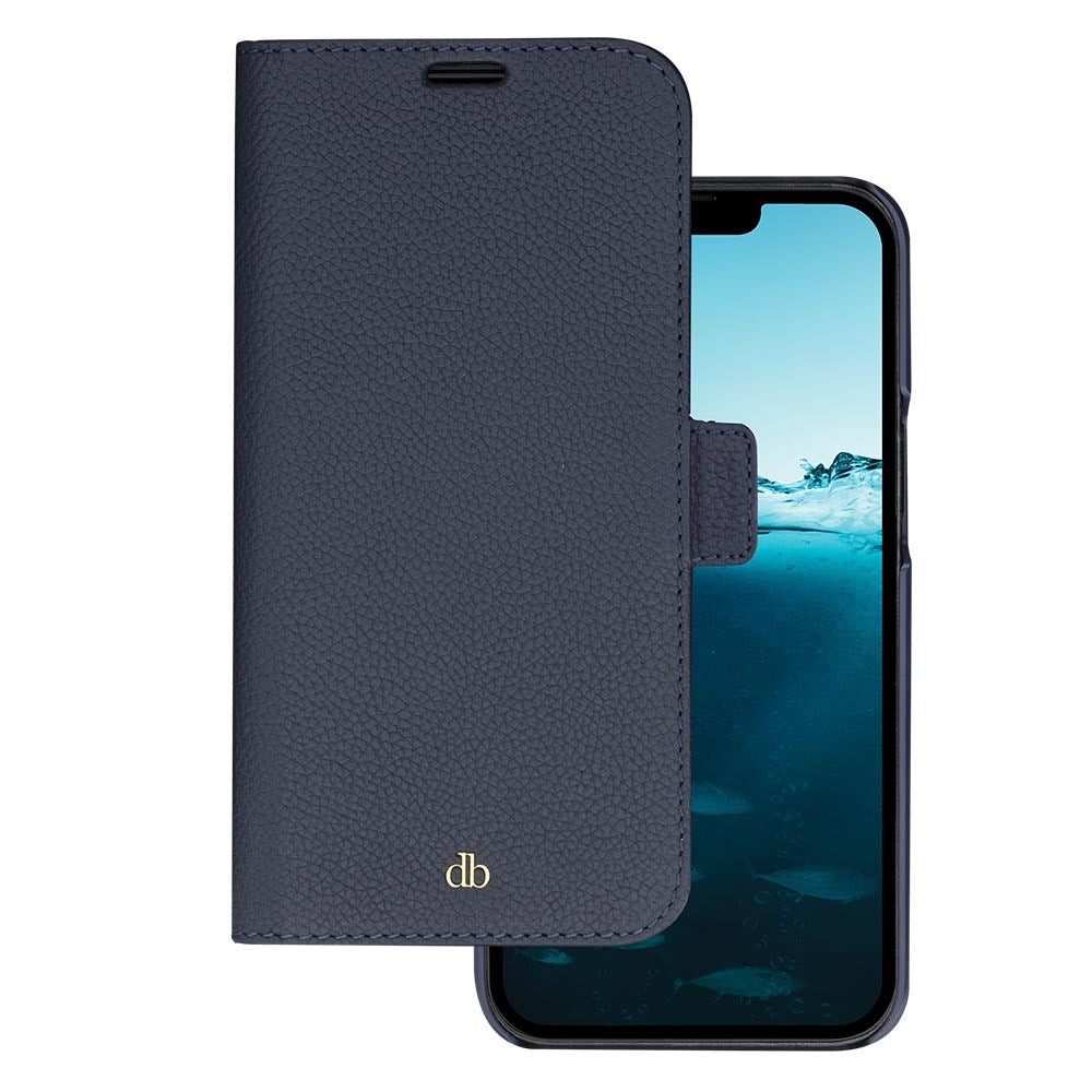 Dbramante1928 iPhone 14 Pro New York 2-in-1 Leather Flip Case - Blue