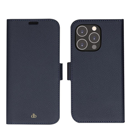 Dbramante1928 iPhone 14 Pro New York 2-in-1 Leather Flip Case - Blue