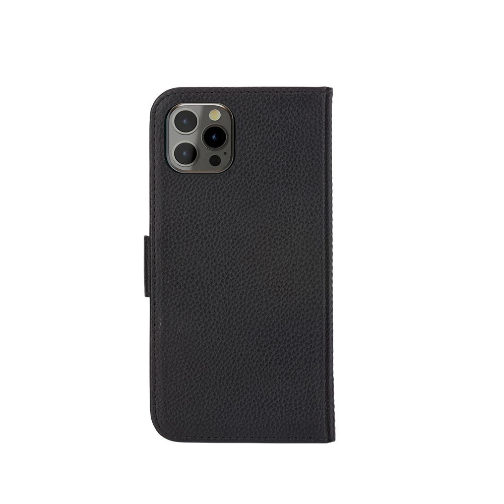 Dbramante1928 iPhone 12/12 Pro New York 2-in-1 Leather Flip Case - Black