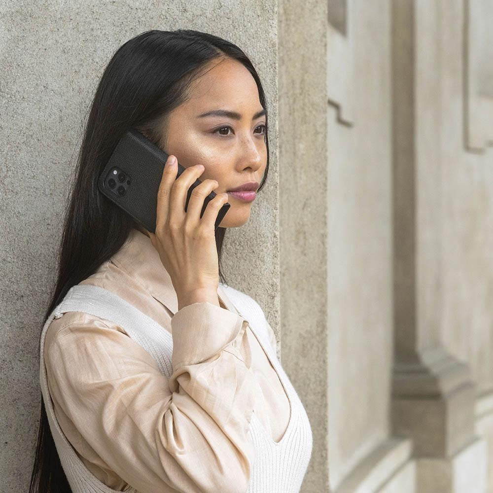 iPhone 13 Pro dbramante1928 New York Magnetic Genuine Leather Wallet Case - Greenbay