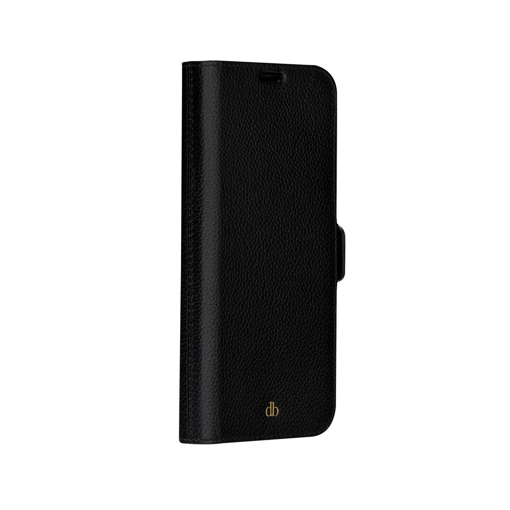 iPhone 14 Pro Max dbramante1928 New York 2-in-1 Genuine Leather Flip Case - Night Black