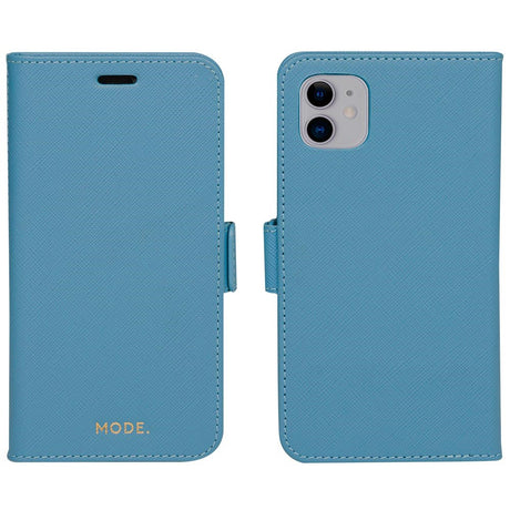 Dbramante1928 iPhone 11 New York 2-in-1 Leather Flip Case - Blue