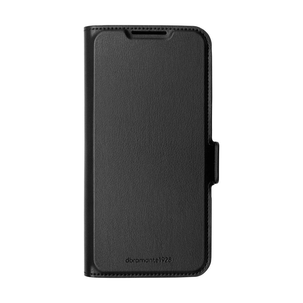 Samsung Galaxy S25 Edge dbramante1928 Oslo Pro Slim Recycled Plastic Flip Case with Card Holder - Black