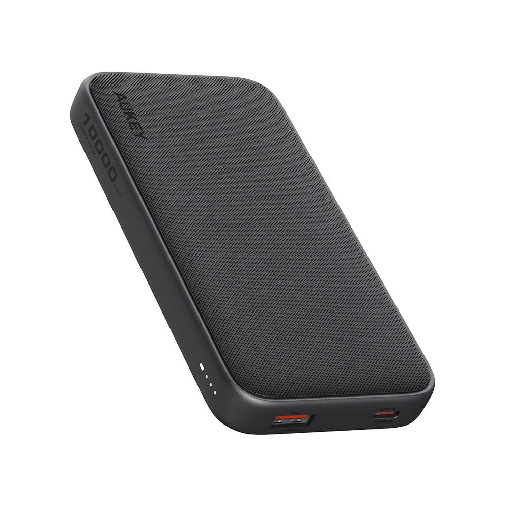 Aukey Sprint 10,000mAh Powerbank with 15W & 1 x USB-C & 1 x USB-A - Dark Grey