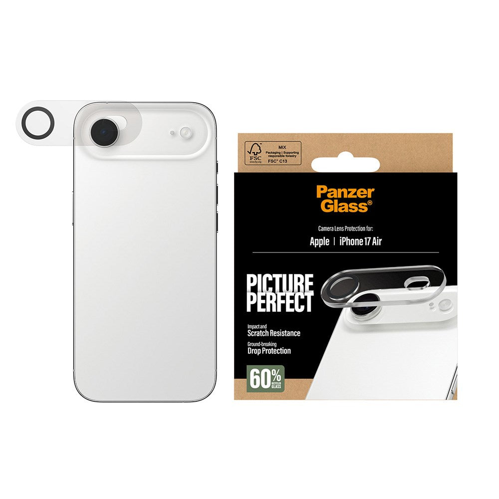 PanzerGlass iPhone Air PicturePerfect Camera Lens Protector - Transparent / Black