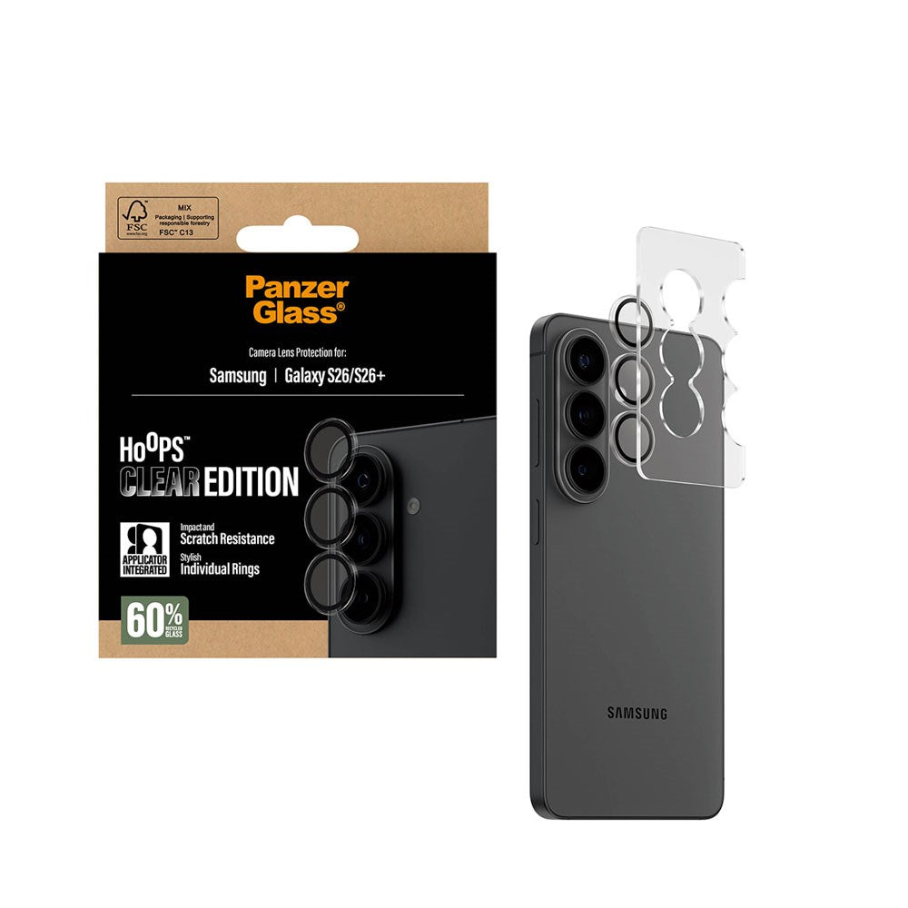 Samsung Galaxy S26 / S26+ (Plus) PanzerGlass Hoops - Camera Protection - Transparent