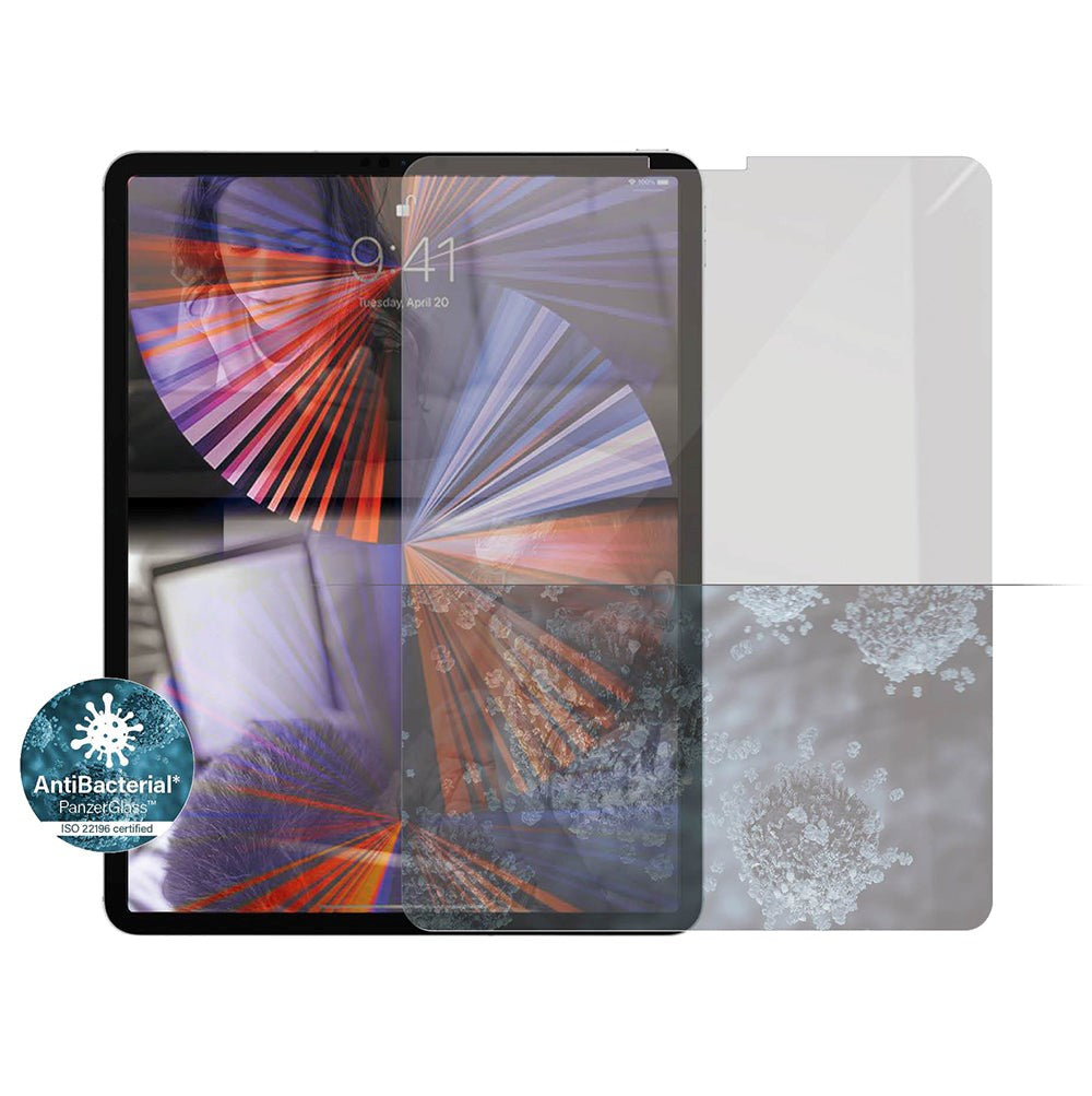 iPad Pro 12.9" (2022 / 2021 / 2020 / 2018) PanzerGlass Screen Protector - Antibacterial - Case Friendly
