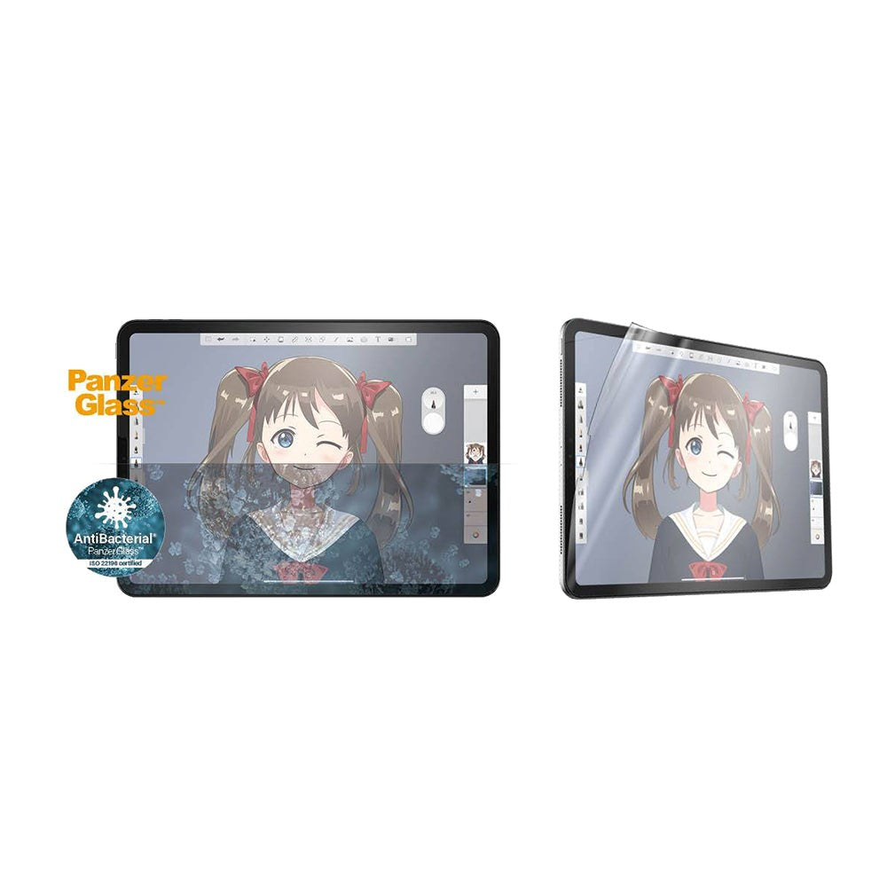 iPad Air (2022 / 2020) / Pro 11" (2022/2021/2020/2018) PanzerGlass Screen Protector AntiBacterial - GraphicPaper - Transparent