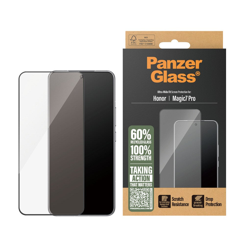 PanzerGlass® Screen Protector - Ultra-Wide Fit for Honor Magic7 Pro with EasyAligner - Transparent