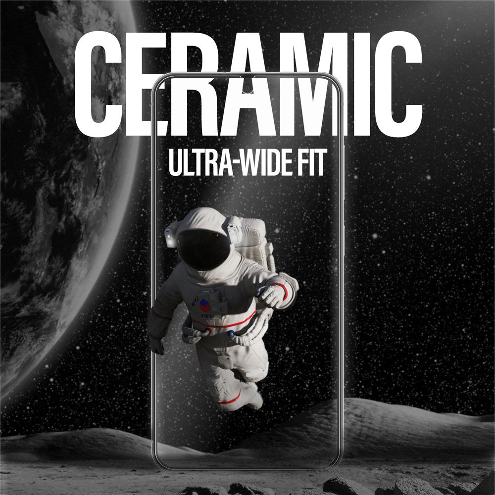 PanzerGlass Samsung Galaxy S25+ (Plus) - Ultra-Wide Fit Ceramic Screen Protector Glass - Transparent