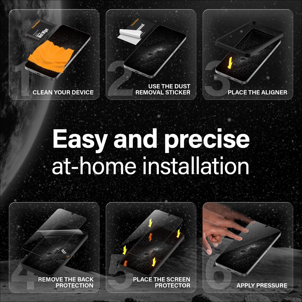 PanzerGlass Samsung Galaxy S25 - Ultra-Wide Fit Ceramic Screen Protector Glass - Transparent