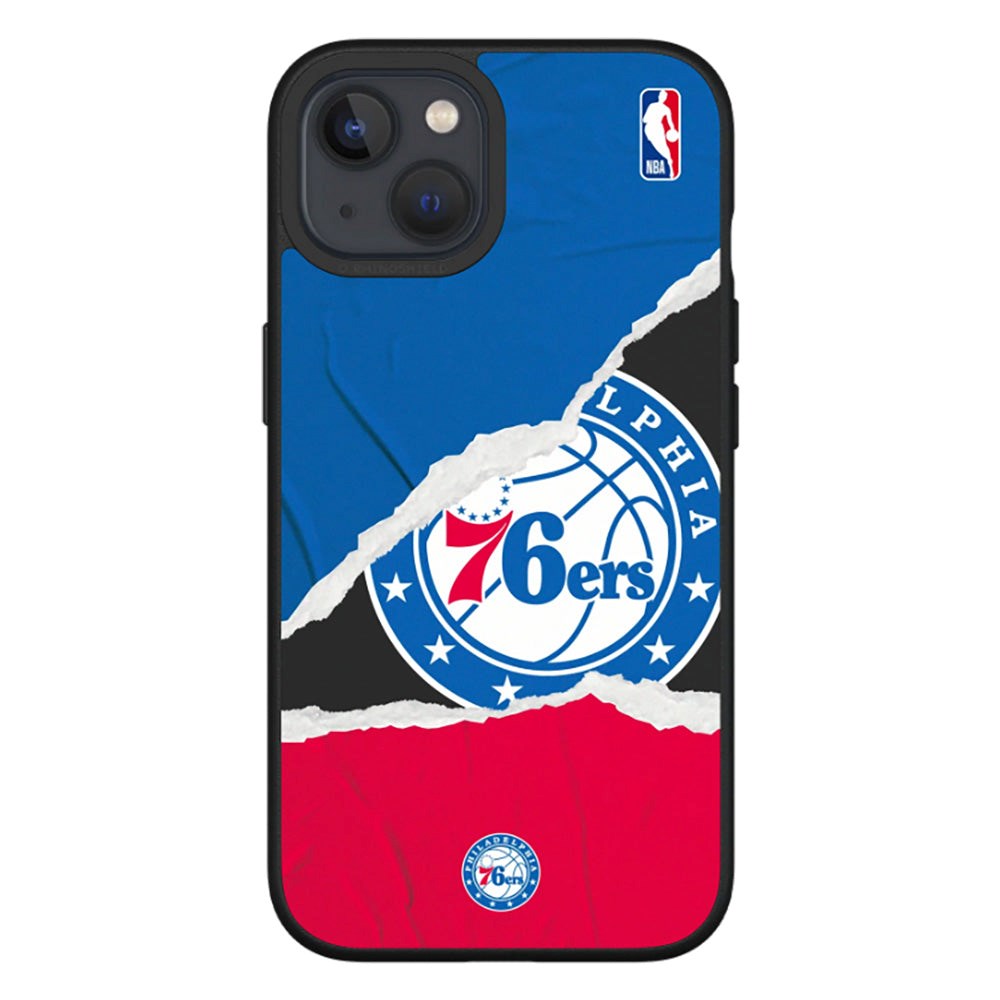 iPhone 13 RhinoShield SolidSuit Drop Proof NBA Case with Philadelphia 76ers - Sweat and Tears