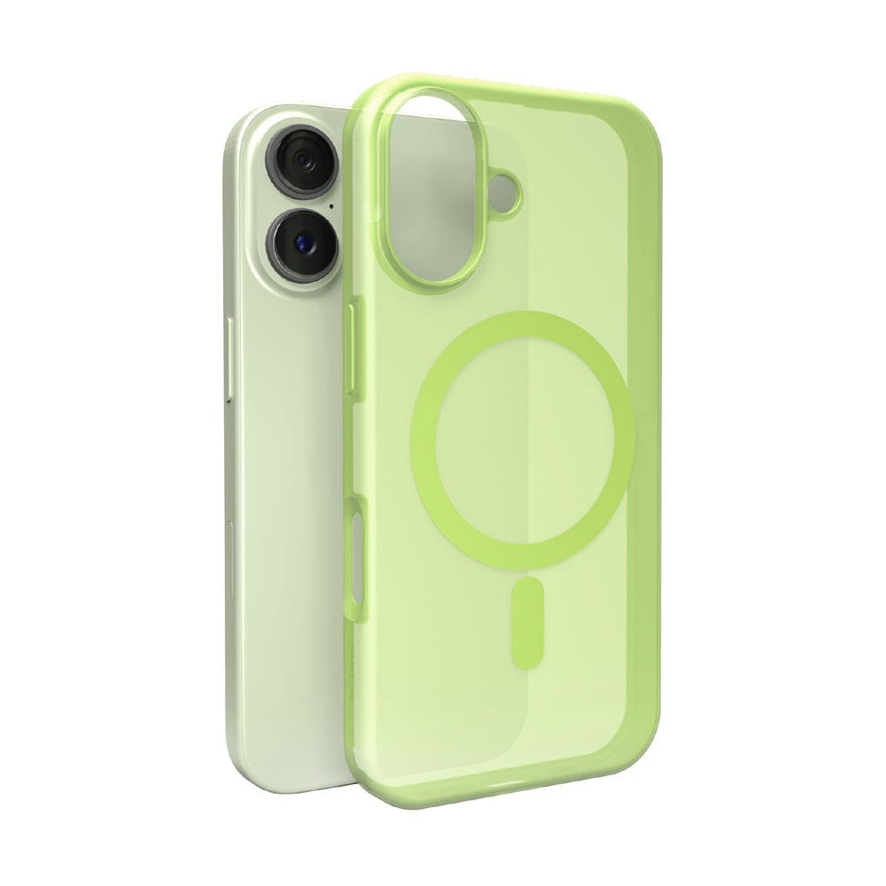 iPhone 17 PURO DAYLIGHT Silicone Case - MagSafe Compatible - Transparent / Green
