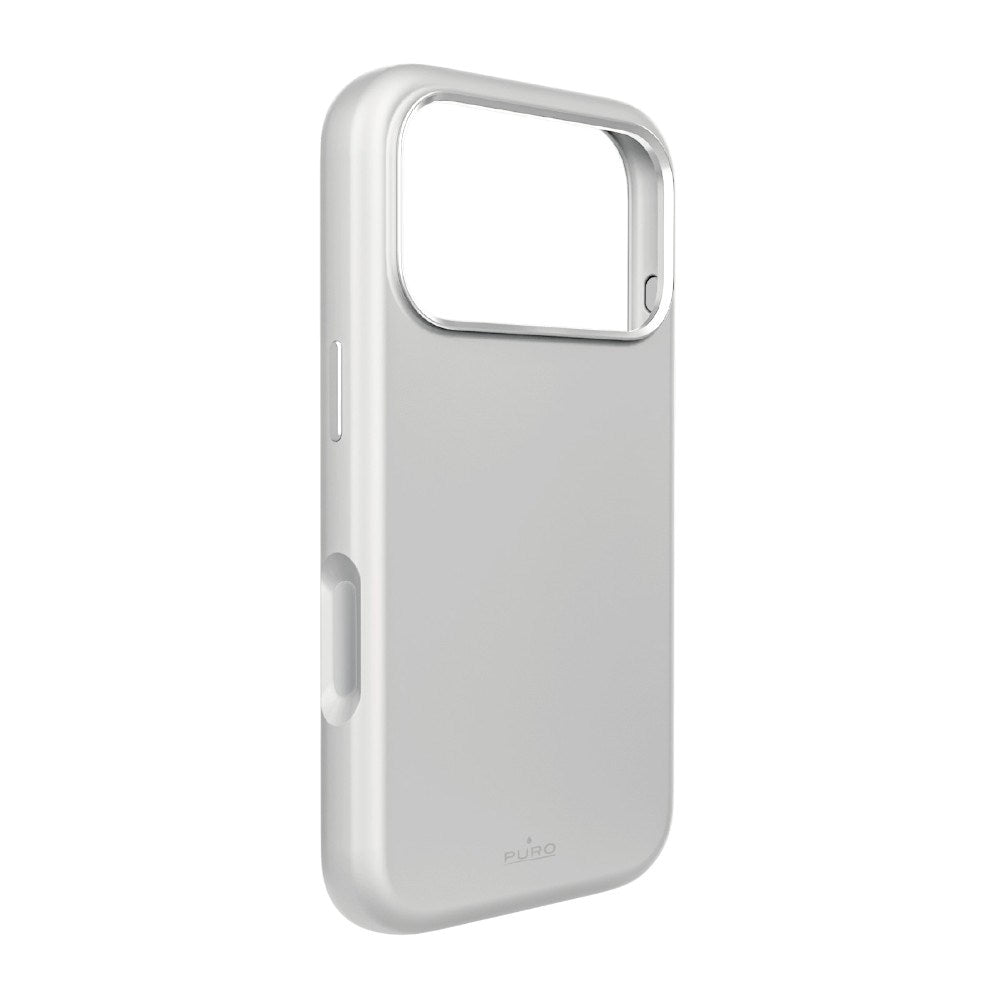 iPhone 18 Pro Max PURO ICON MAG PRO Silicone Case - MagSafe Compatible - Silver