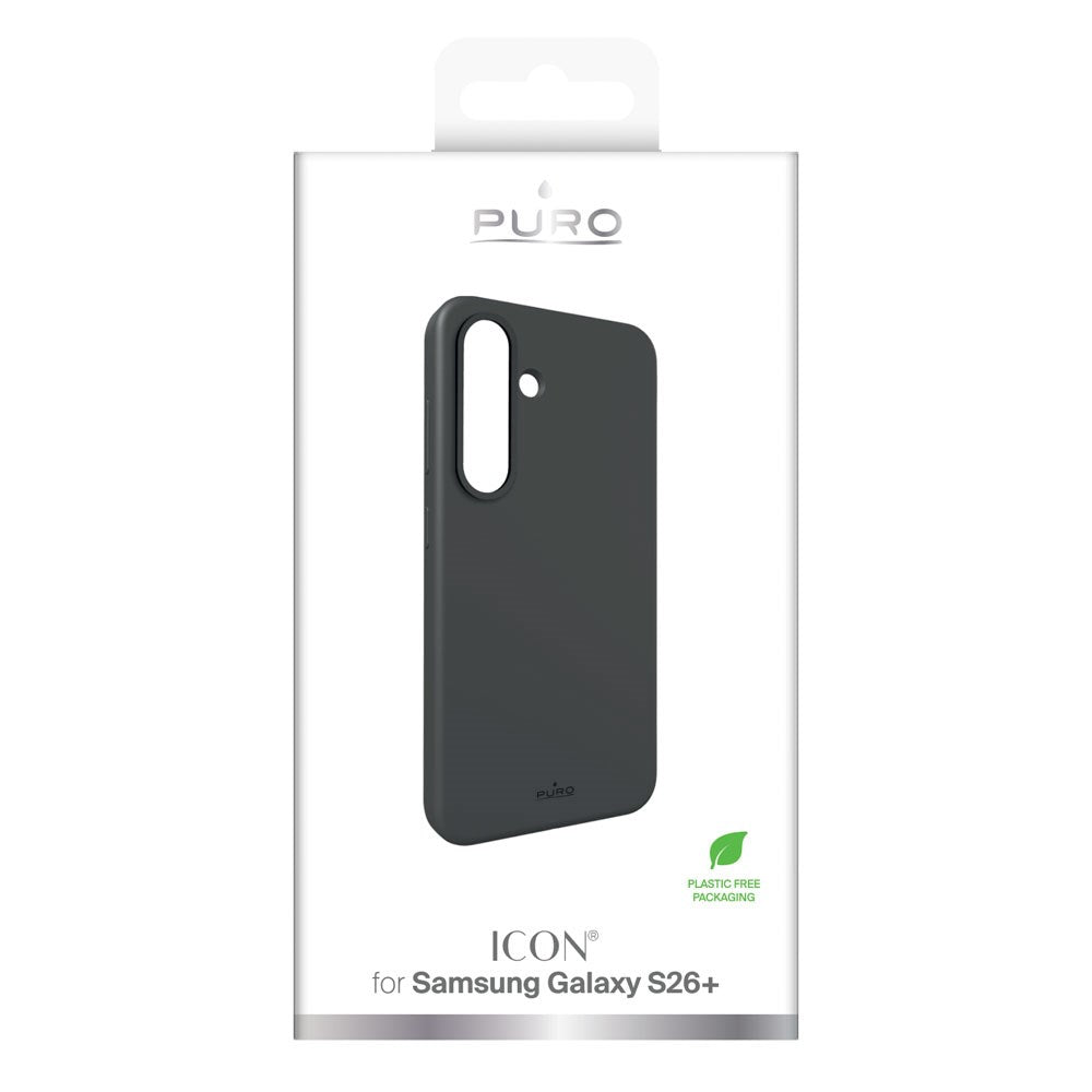 Samsung Galaxy S26+ (Plus) PURO ICON Silicone Case – Black