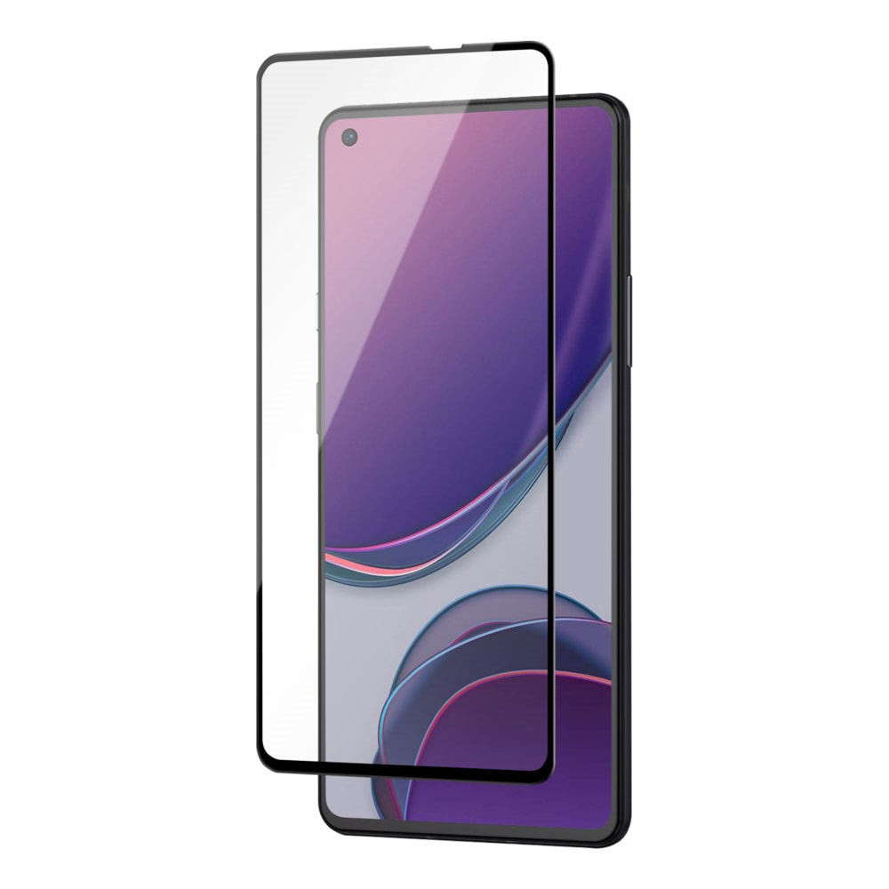 OnePlus 9 Deltaco Tempered Glass Screen Protector - Transparent / Black Edge
