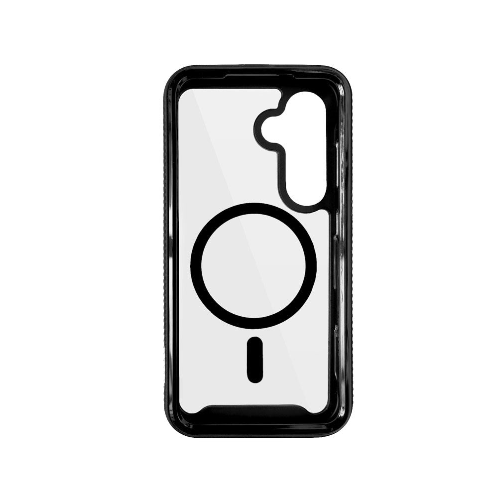 Samsung Galaxy S26 Spello Mag+ Rugged Case - MagSafe Compatible - Transparent / Black