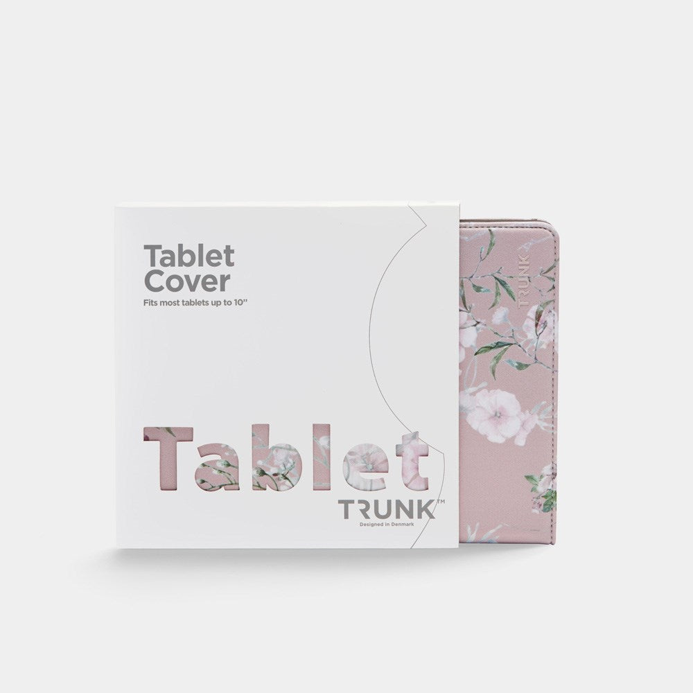 Trunk Universal Flip Case (24.5 x 17.5 x 1 cm) - Rose Flower